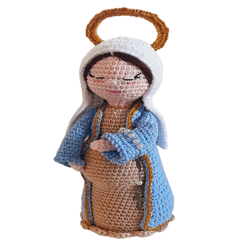 Nossa Senhora Grávida em Amigurumi
