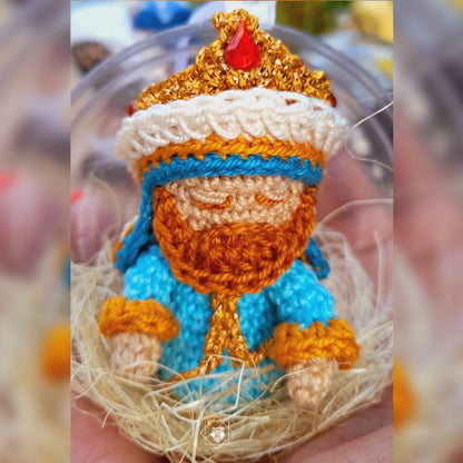 Presépio em Bolas - Figuras Amigurumis Artesanais