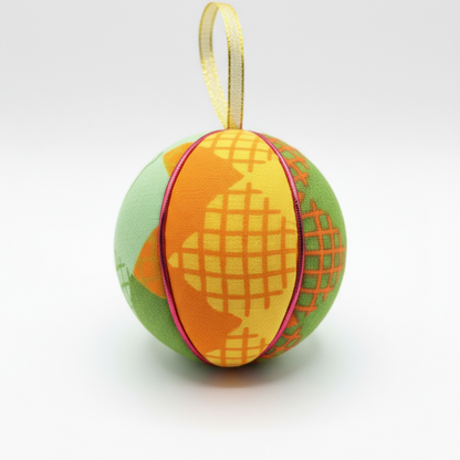 Bolas de Natal em Pano Africano